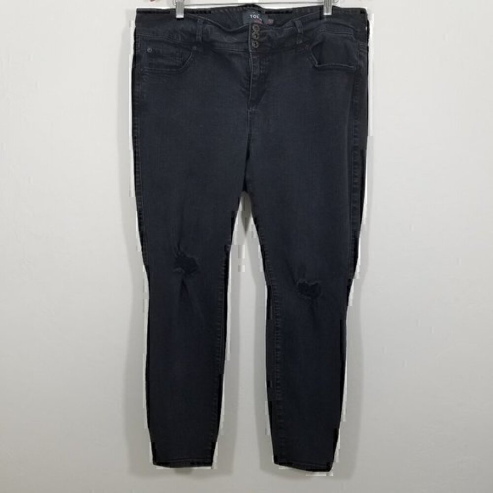 Torrid Jegging Distressed Stretch Jeans Size 22R